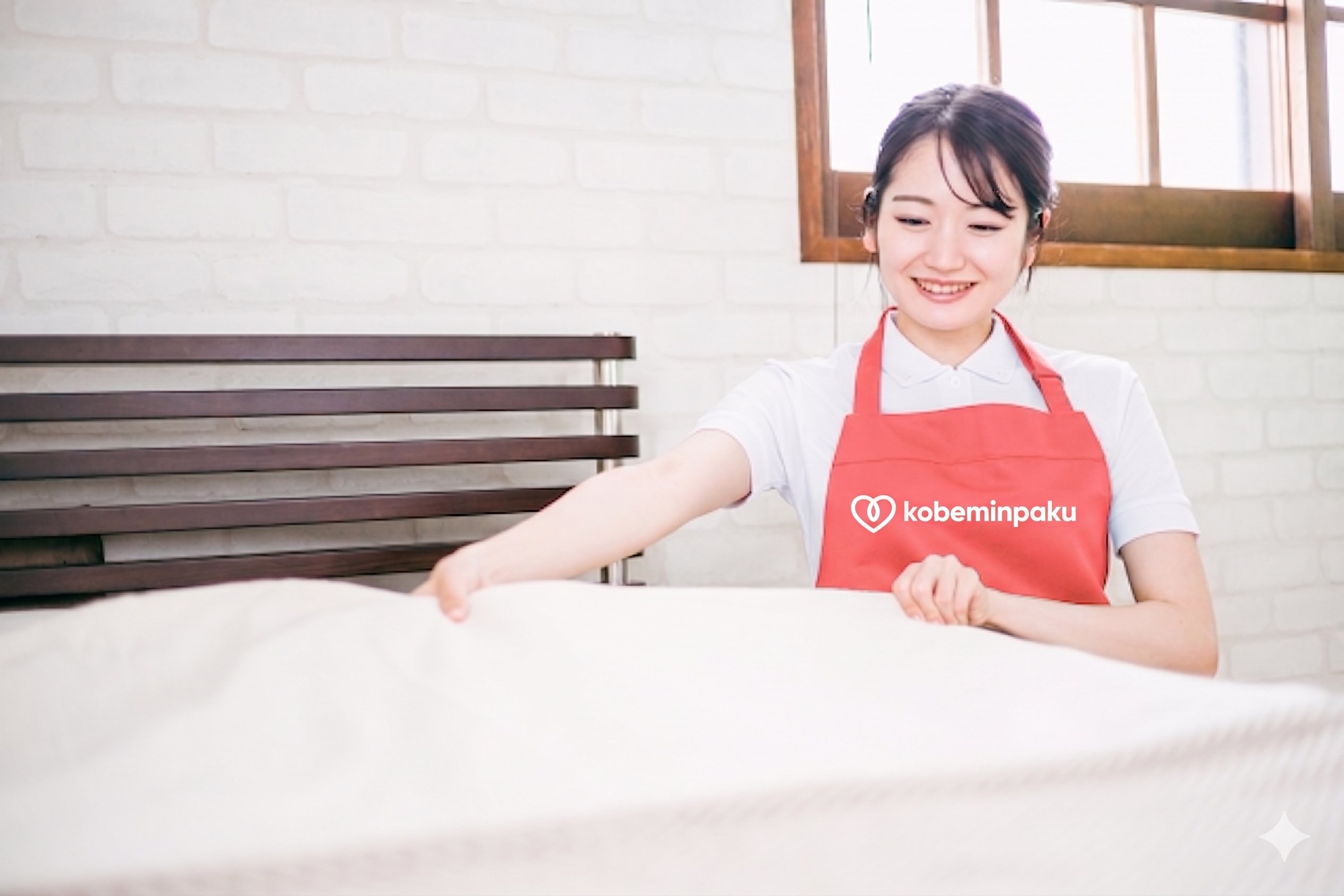 神戸民泊の清掃スタッフ
